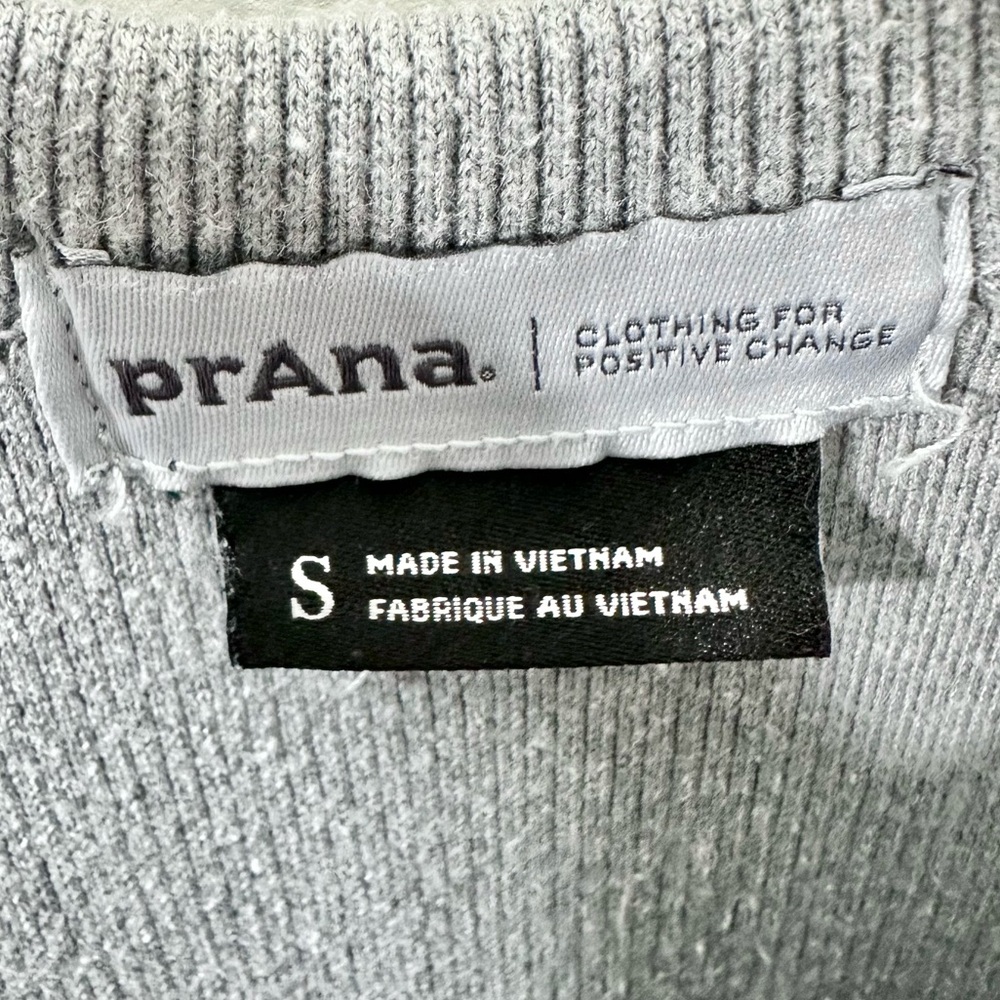 prAna Cozy Up Bayjour Jumpsuit Size Small Gray Hemp Blend - Picture 2 of 10